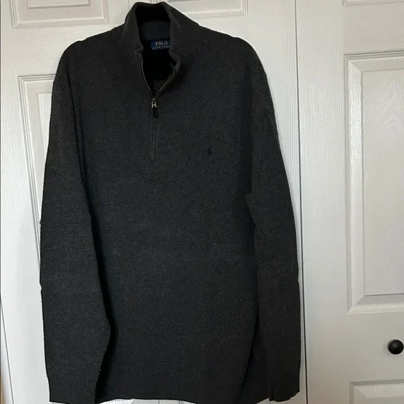 Sweater Polo by Ralph Lauren Men's Gray - Picture 4 of 11